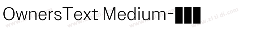 OwnersText Medium字体转换